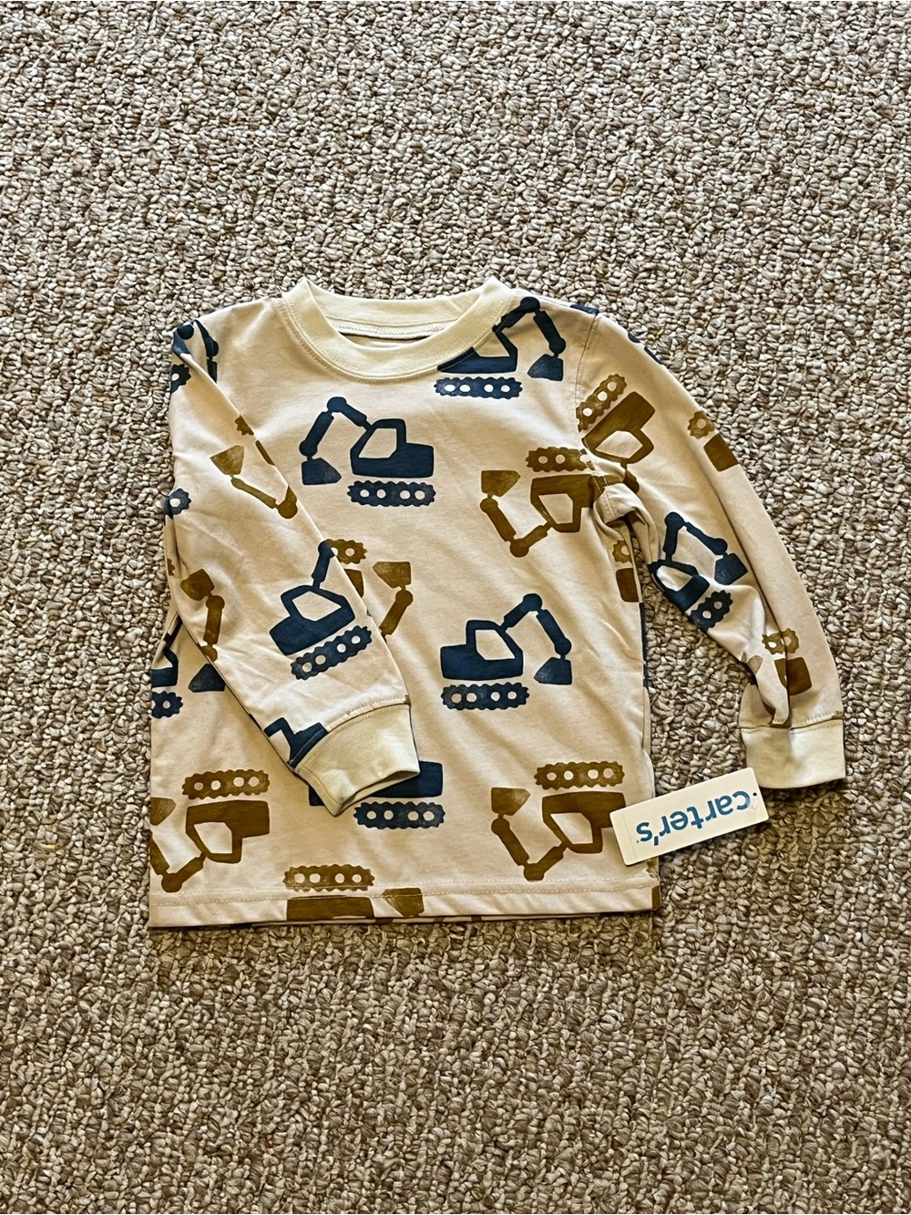 Carter’s tan truck tee 2T NWT